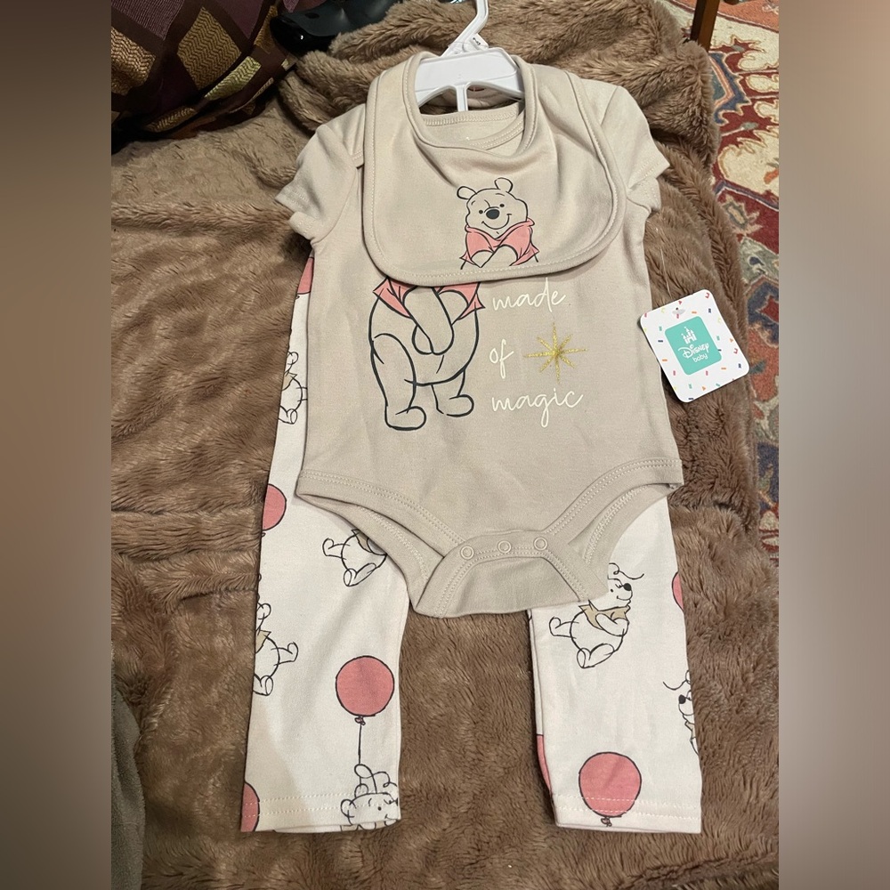 Disney Winnie the Pooh 3 Piece Set 6/9 months